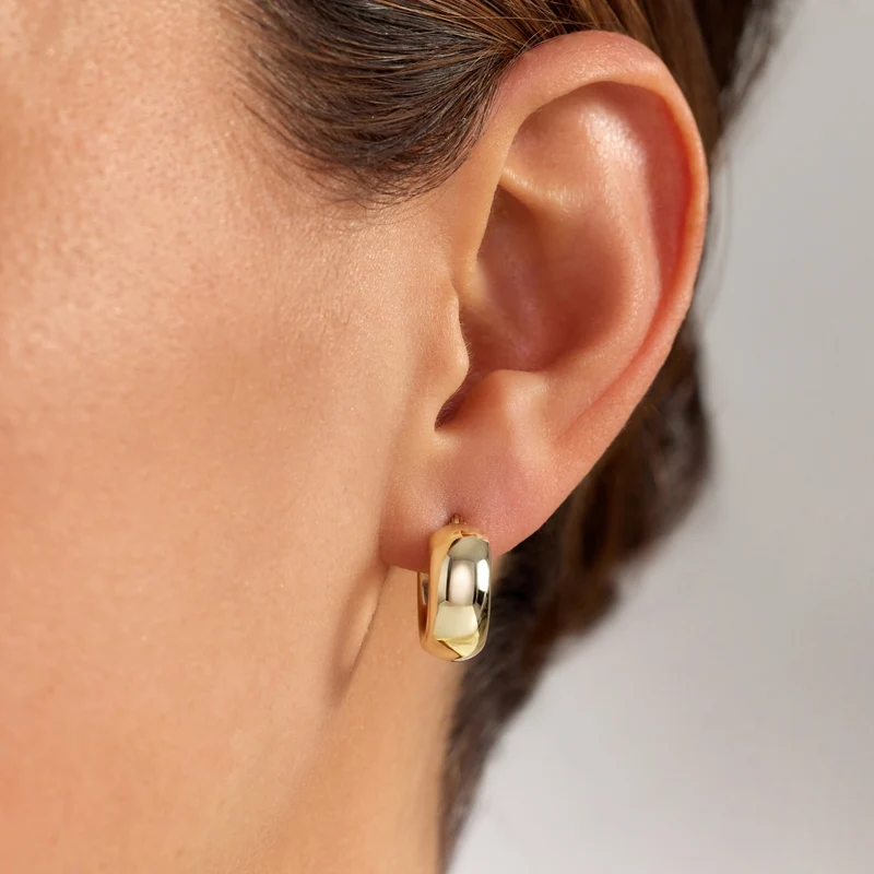 Beloro Jewels Della Spiga Susana 9 karat gold hoop earring (10 mm) BO360099