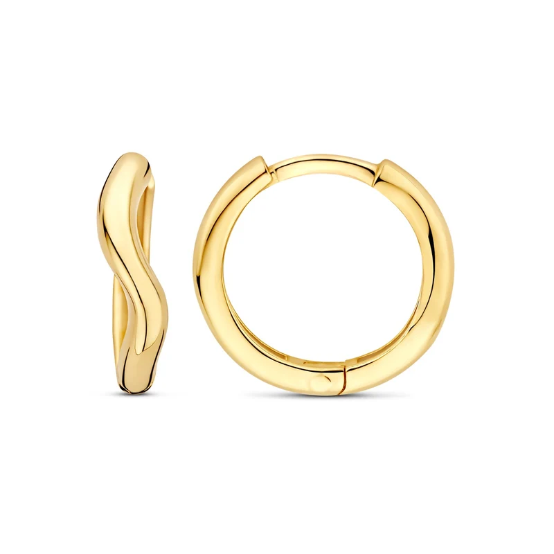 Beloro Jewels La Rinascente Mathilde 9 Karat Gold Creolen (9,6 mm) BO360109
