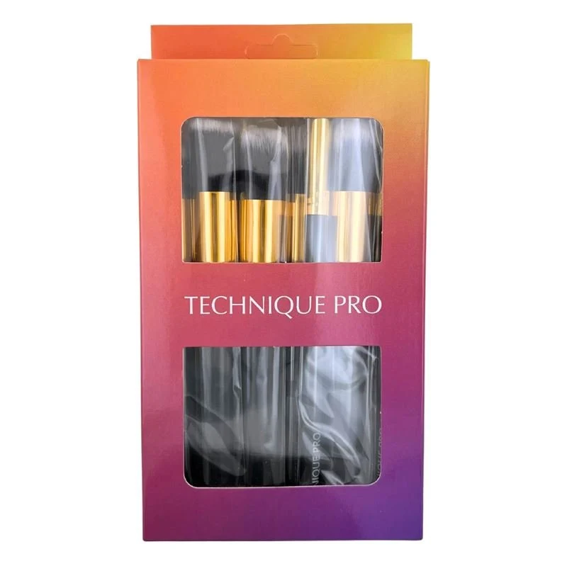 Technique PRO Make-up Pinsel Set – 10er Pack goldfarben Edition