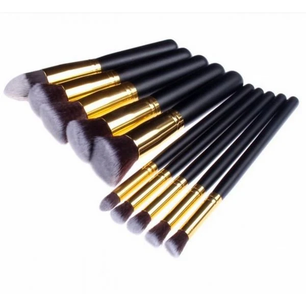 Technique PRO Make-up Pinsel Set – 10er Pack goldfarben Edition