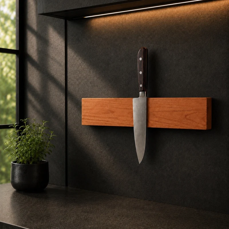 Magnetic Cherry Knife Rail