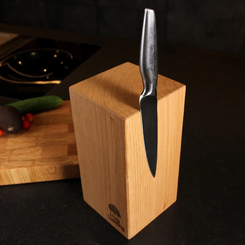 Oak Monolith Magnetic Knife Block