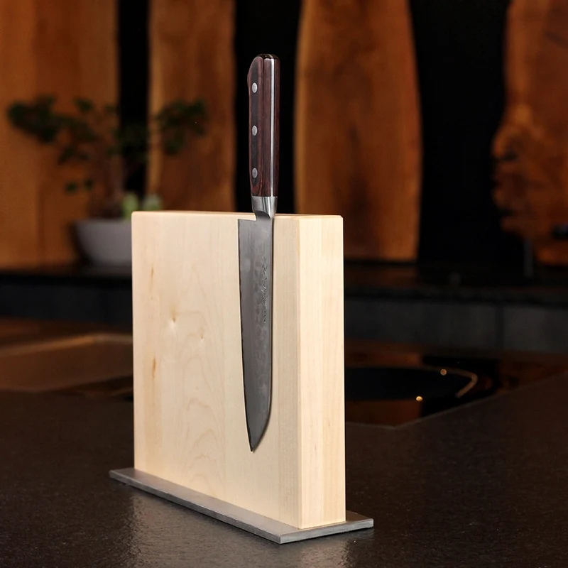 Maple Magnetic Knife Block