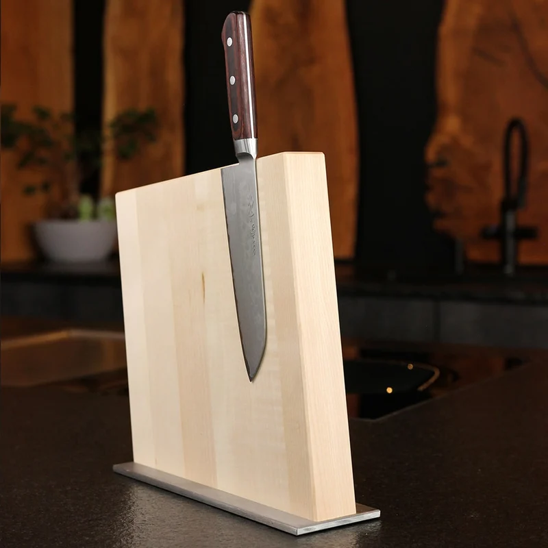 Maple Magnetic Knife Block