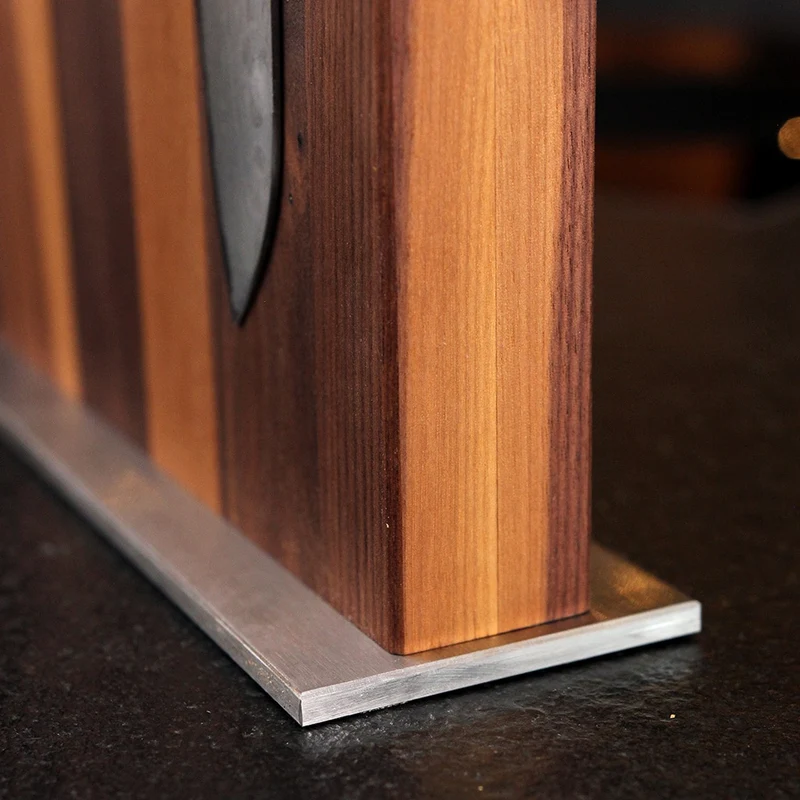 Walnut Magnetic Knife Block
