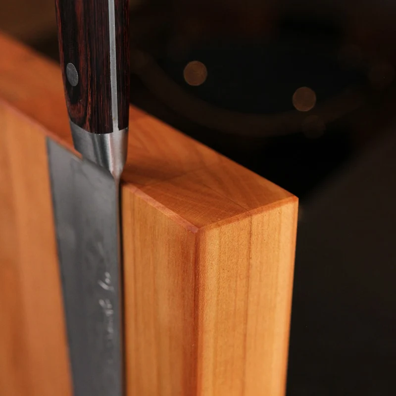 Cherry Magnetic Knife Block