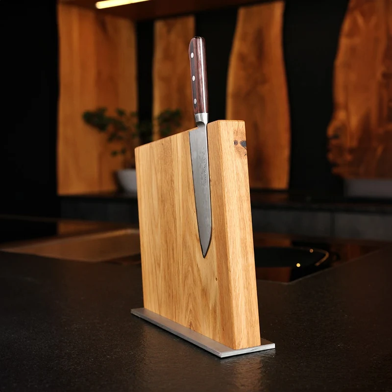 Oak Magnetic Knife Block