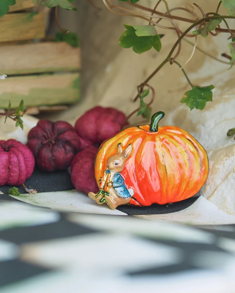 Fable England x Peter Rabbit Pumpkin Brooch