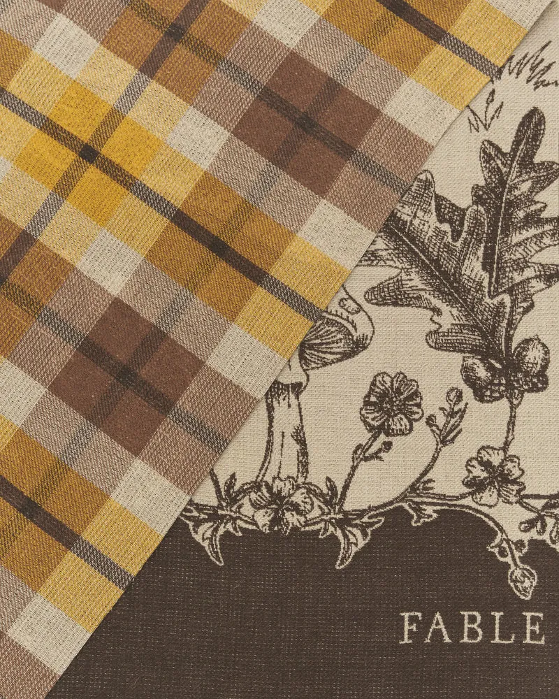 Woodland Tales Jacquard Scarf in Taupe