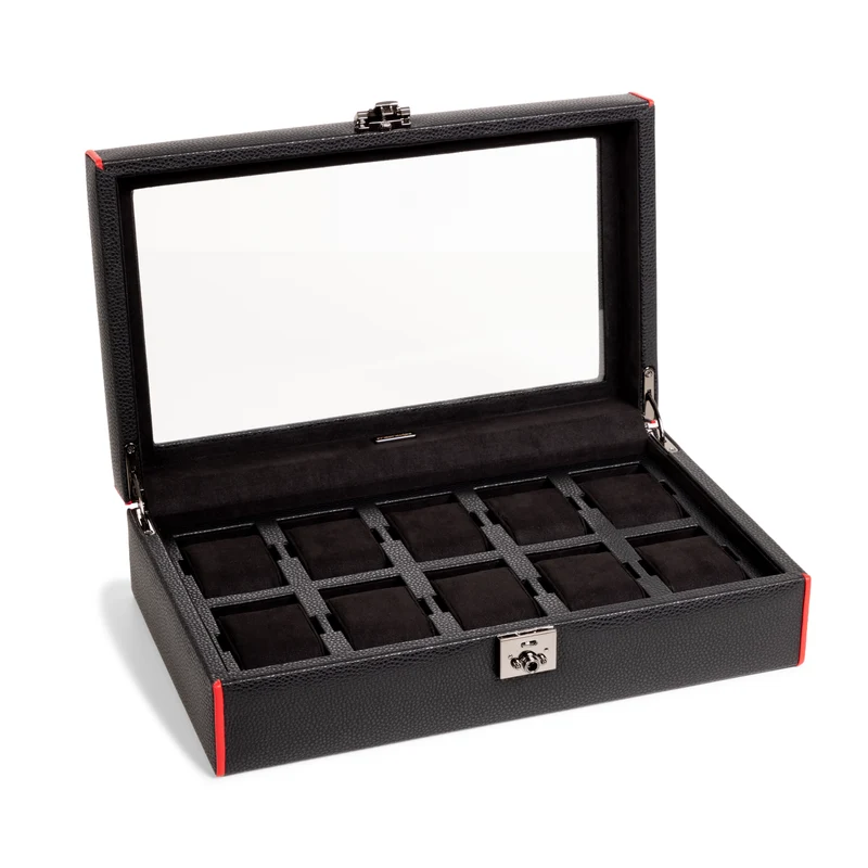 MARANELLO – 10er Uhrenbox - Genarbtes Vollrindleder