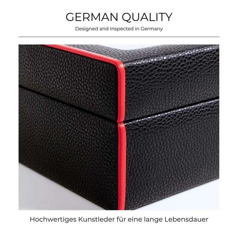 MARANELLO – 10er Uhrenbox - Genarbtes Vollrindleder