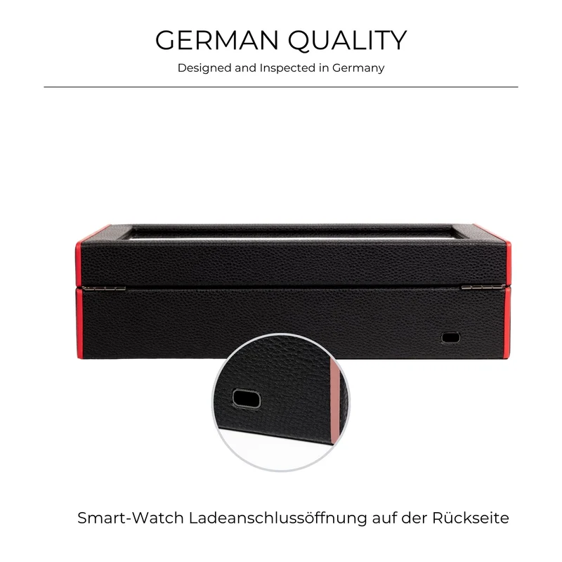 MARANELLO – 10er Uhrenbox - Genarbtes Vollrindleder