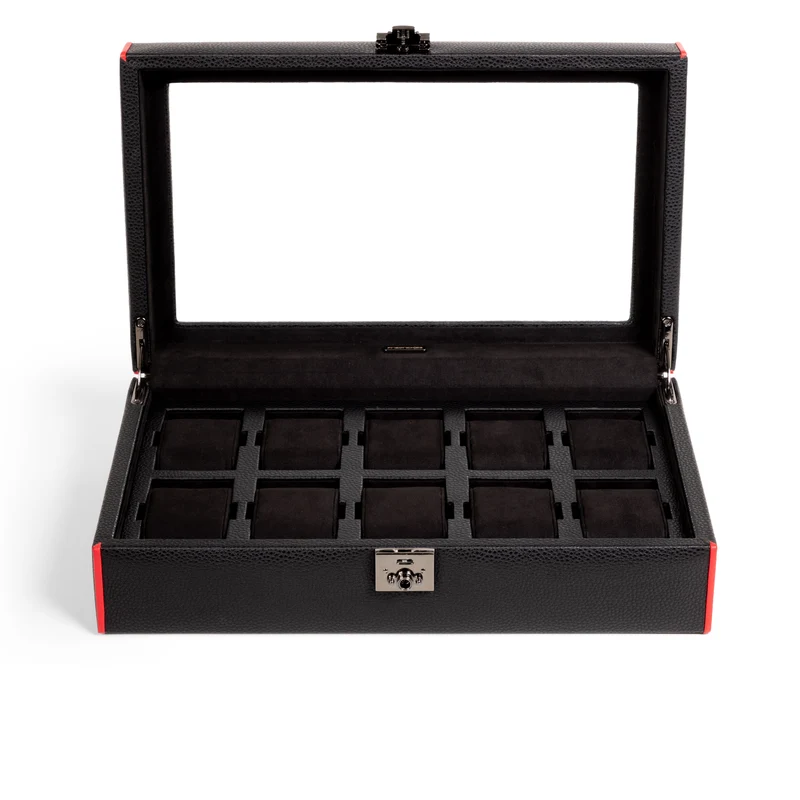 MARANELLO – 10er Uhrenbox - Genarbtes Vollrindleder