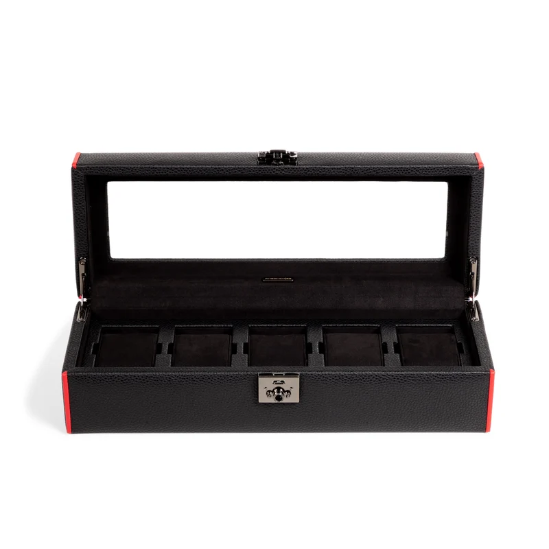 MARANELLO – 5er Uhrenbox - Genarbtes Vollrindleder