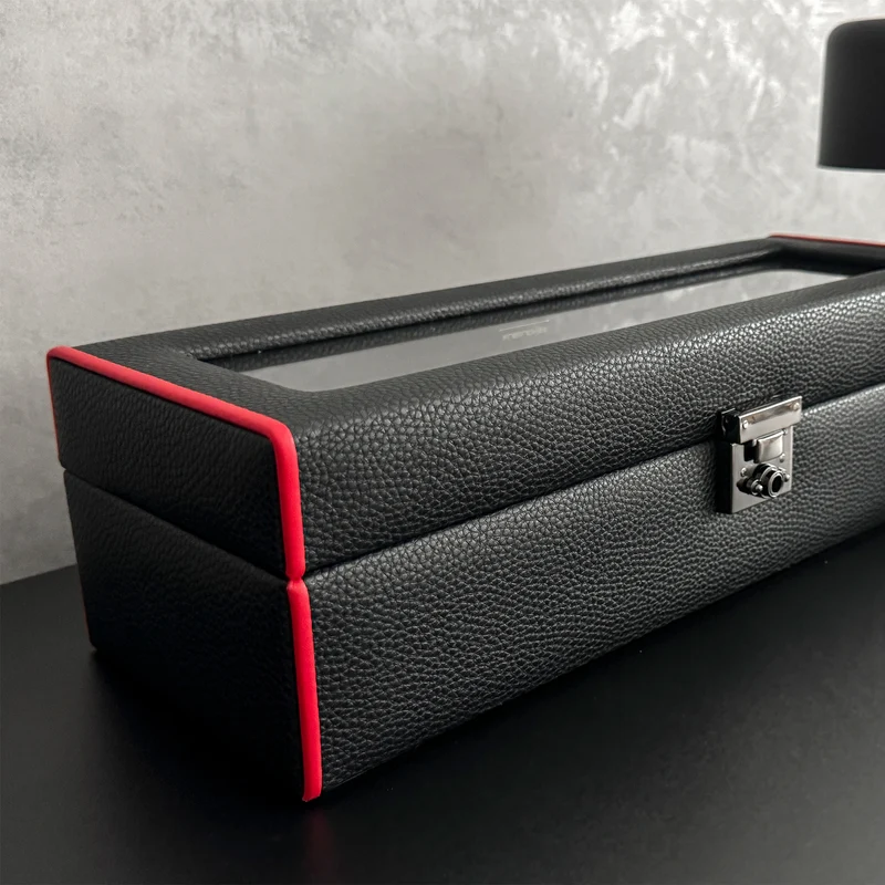 MARANELLO – 5er Uhrenbox - Genarbtes Vollrindleder