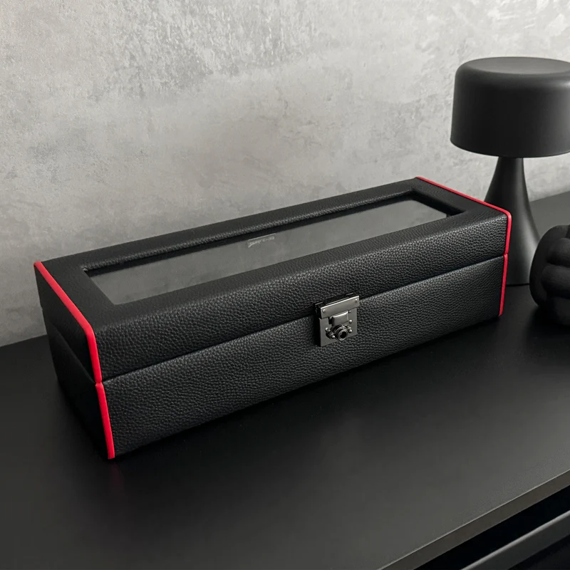 MARANELLO – 5er Uhrenbox - Genarbtes Vollrindleder