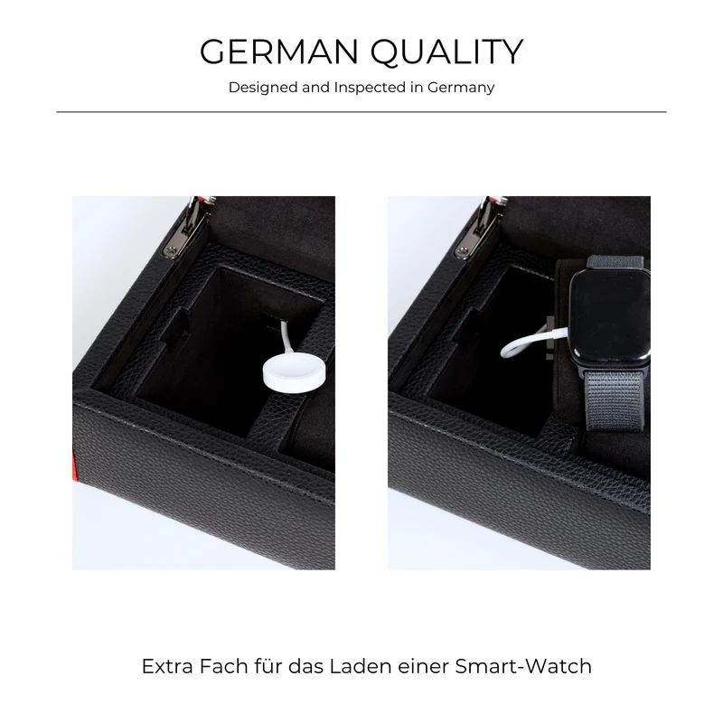 MARANELLO – 5er Uhrenbox - Genarbtes Vollrindleder