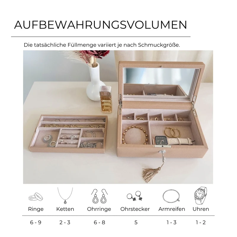VITORIA - Schmuckkästchen - Echt Leder