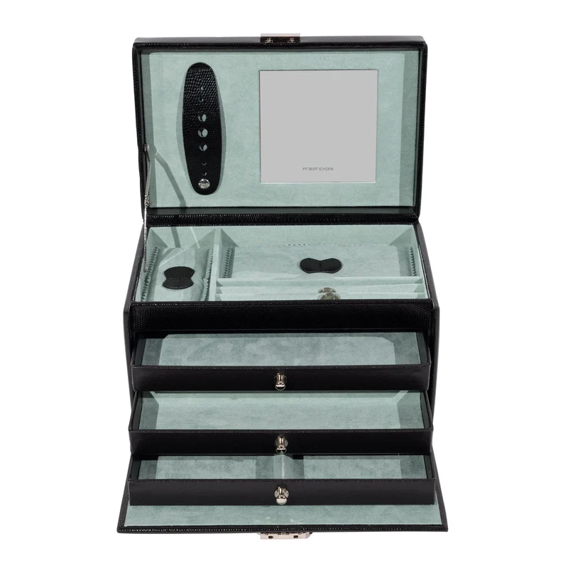 CLASSICO Schmuckkasten aus Leder in Echsen Optik