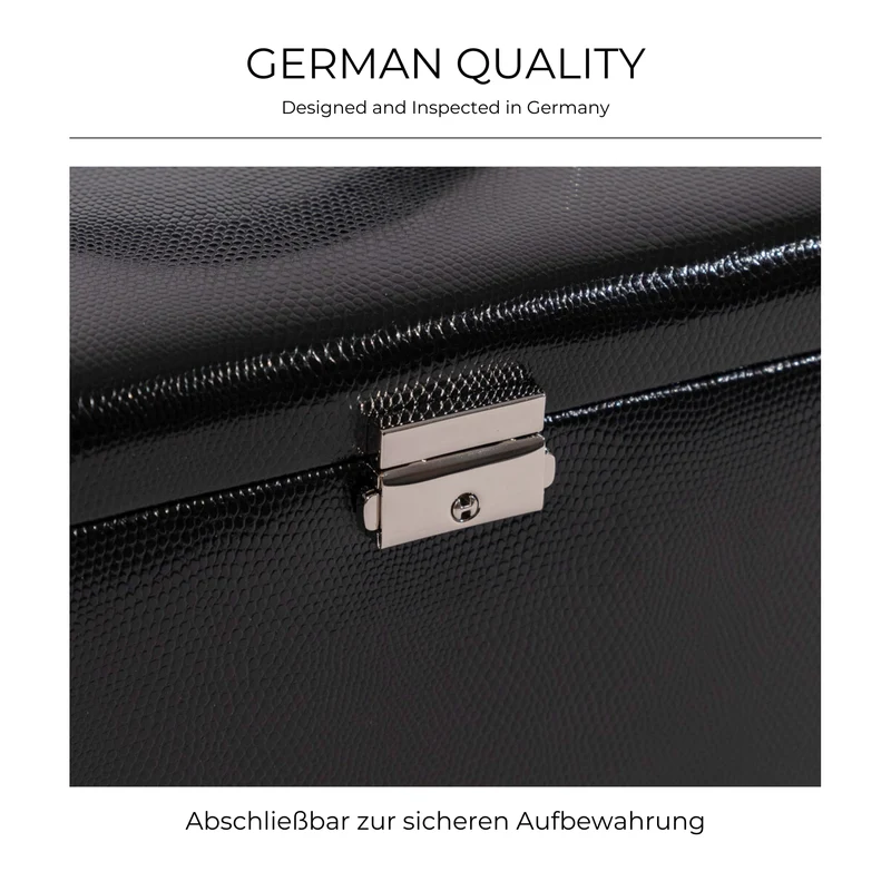 CLASSICO Schmuckkasten aus Leder in Echsen Optik