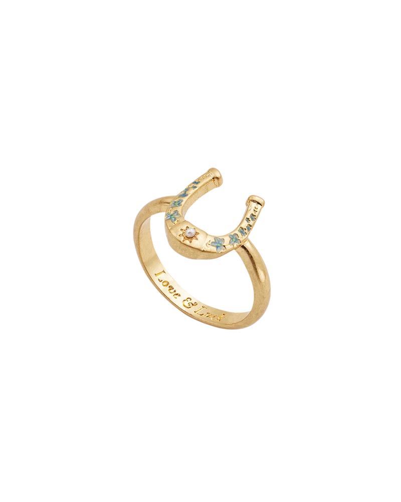 Lucky in Love Gold Ring