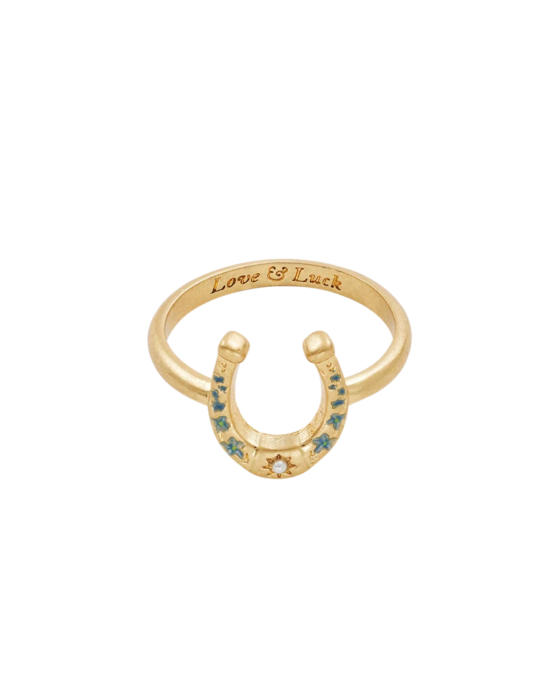 Lucky in Love Gold Ring