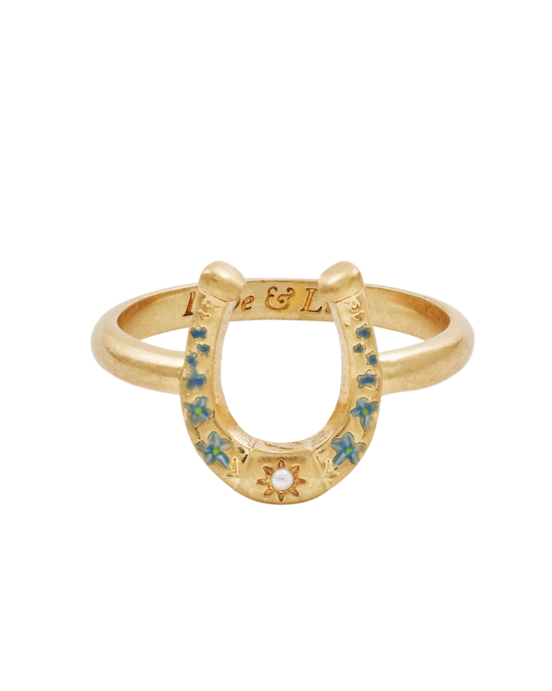 Lucky in Love Gold Ring