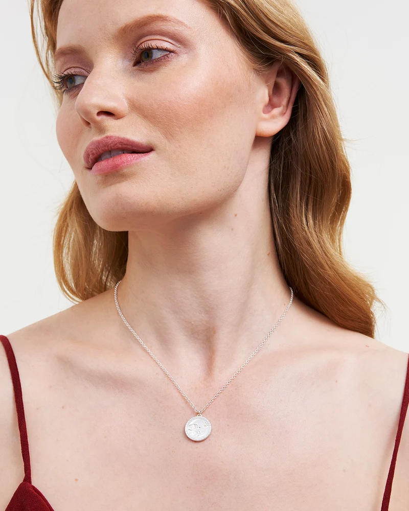 Silver Dove Spirit Guide Necklace