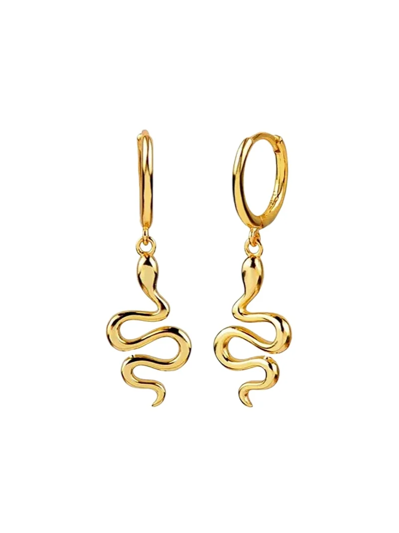 Sleek Snake Hoops