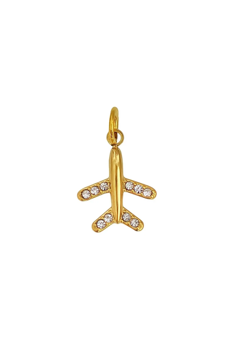 Shinny Plane Charm