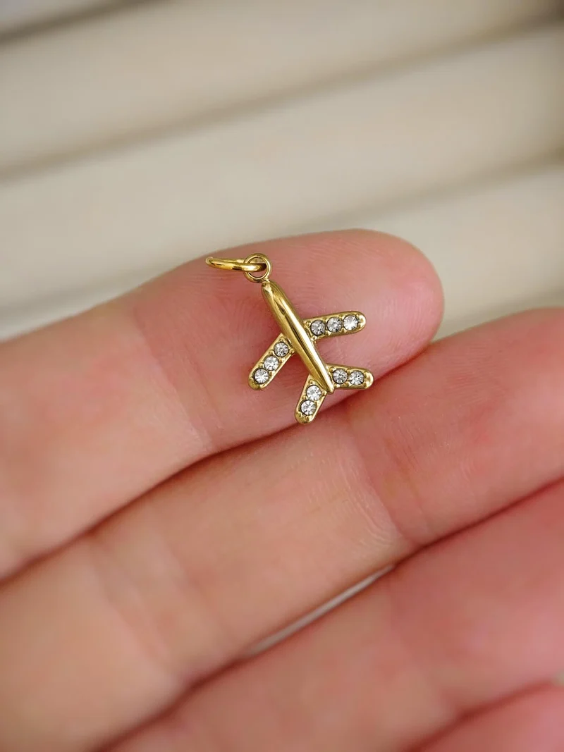 Shinny Plane Charm