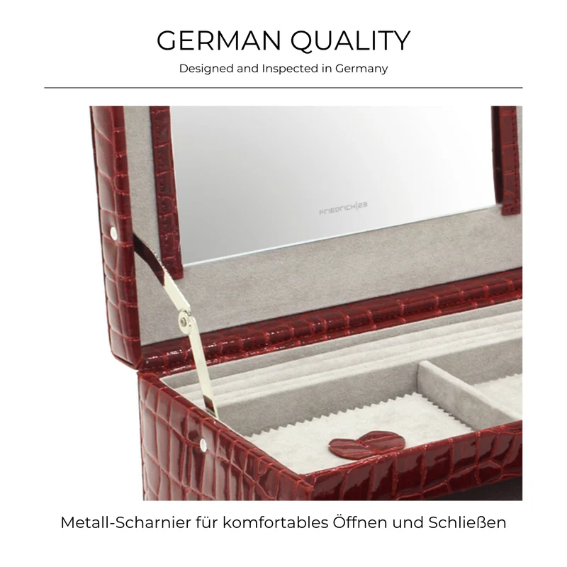 JOLIE Schmuckkästchen in Kroko Optik
