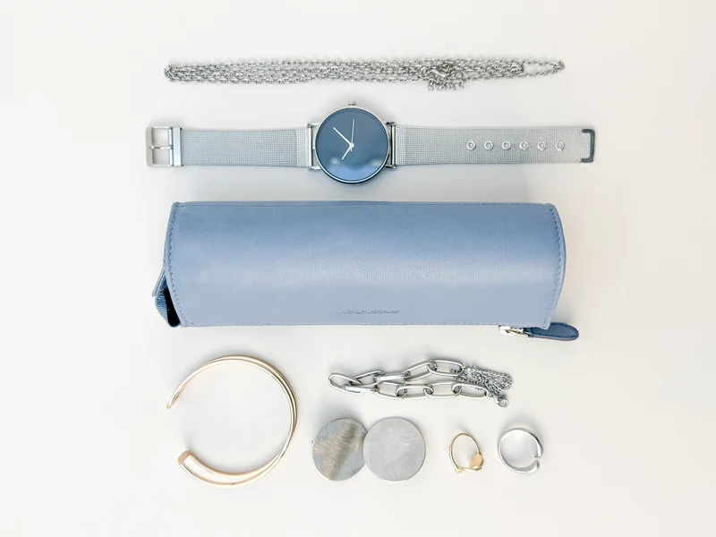 SIENNA Schmuckrolle Make-up Etui - Leder