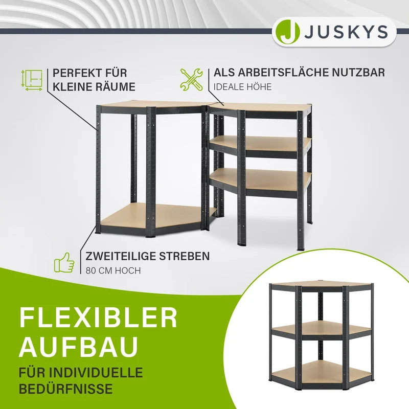 Eckregal Corner Basic 180 x 70 x 40 cm
