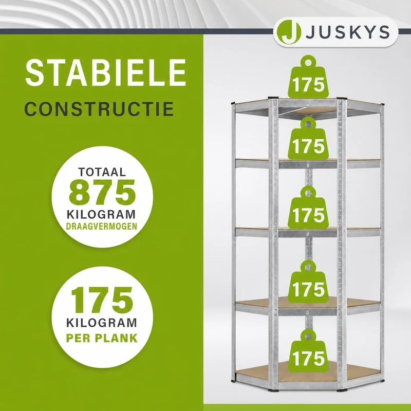 Eckregal Corner Basic 180 x 70 x 40 cm
