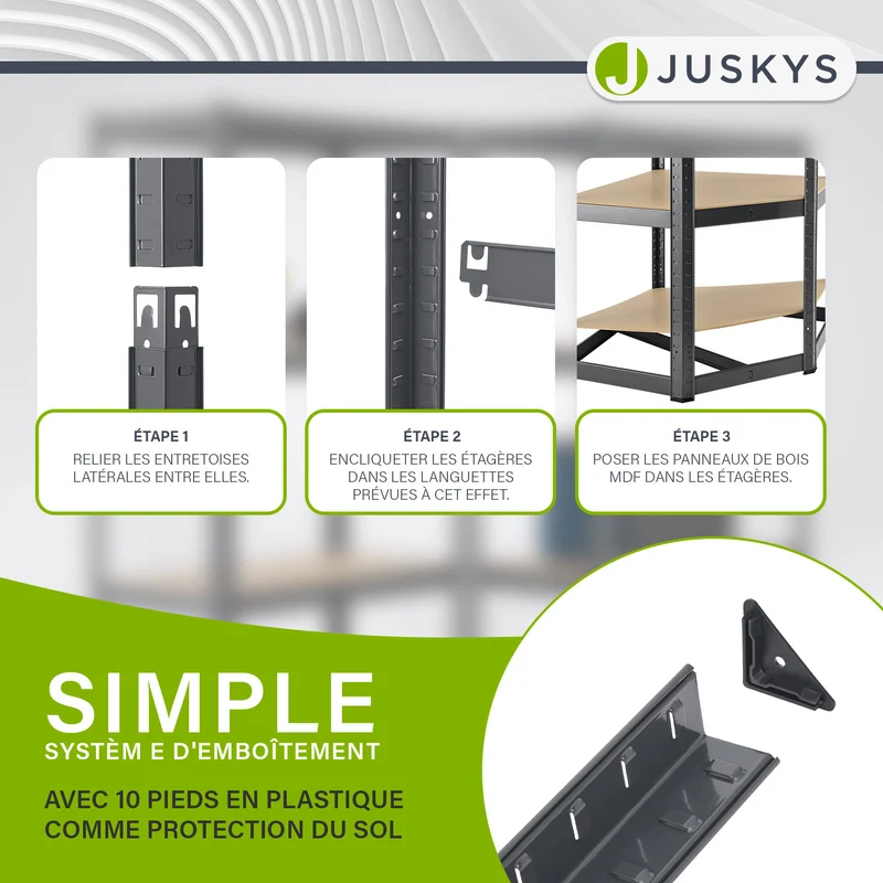 Eckregal Corner Basic 180 x 70 x 40 cm