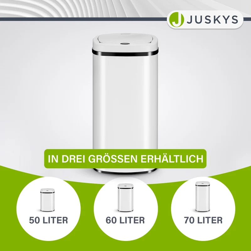 Rechteckiger Mülleimer mit Sensor
