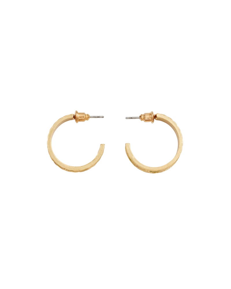 Gold Blackberry Bramble Hoop Earrings