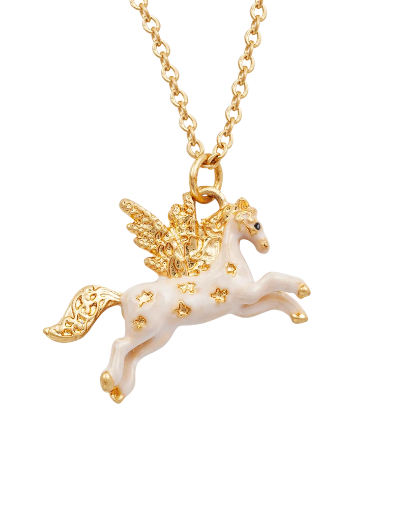 Gold Pegasus Necklace