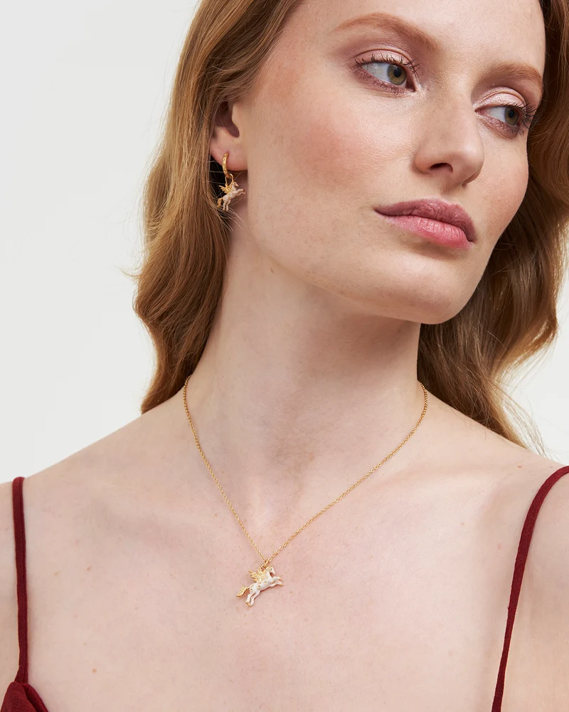 Gold Pegasus Necklace