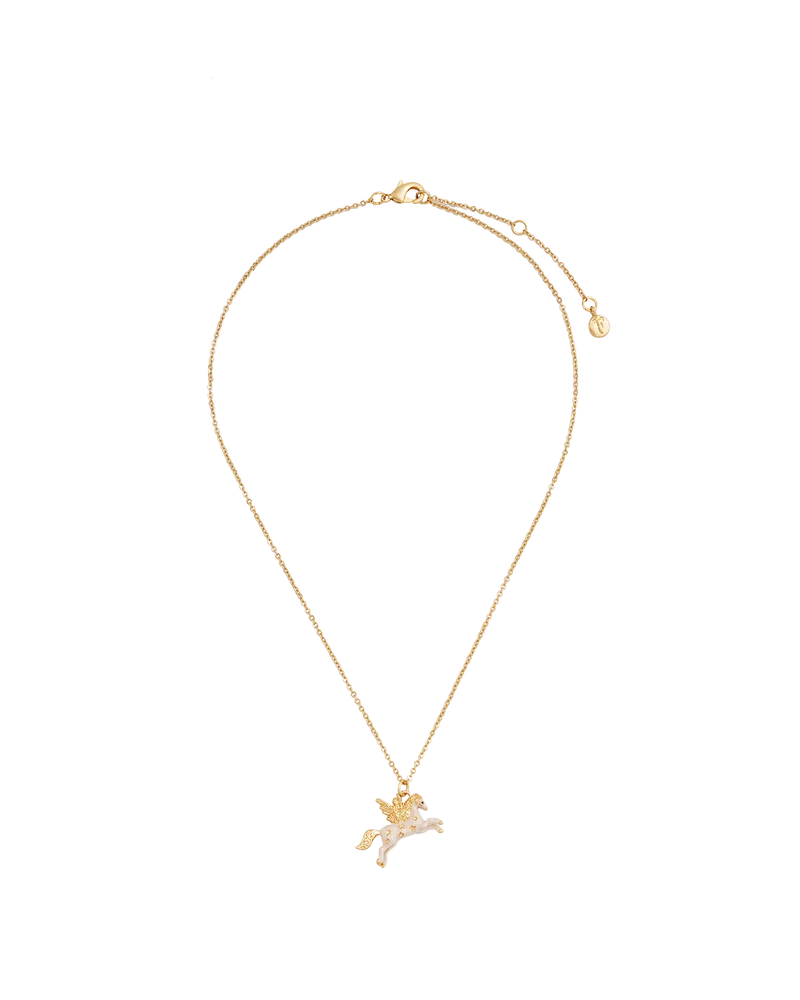 Gold Pegasus Necklace