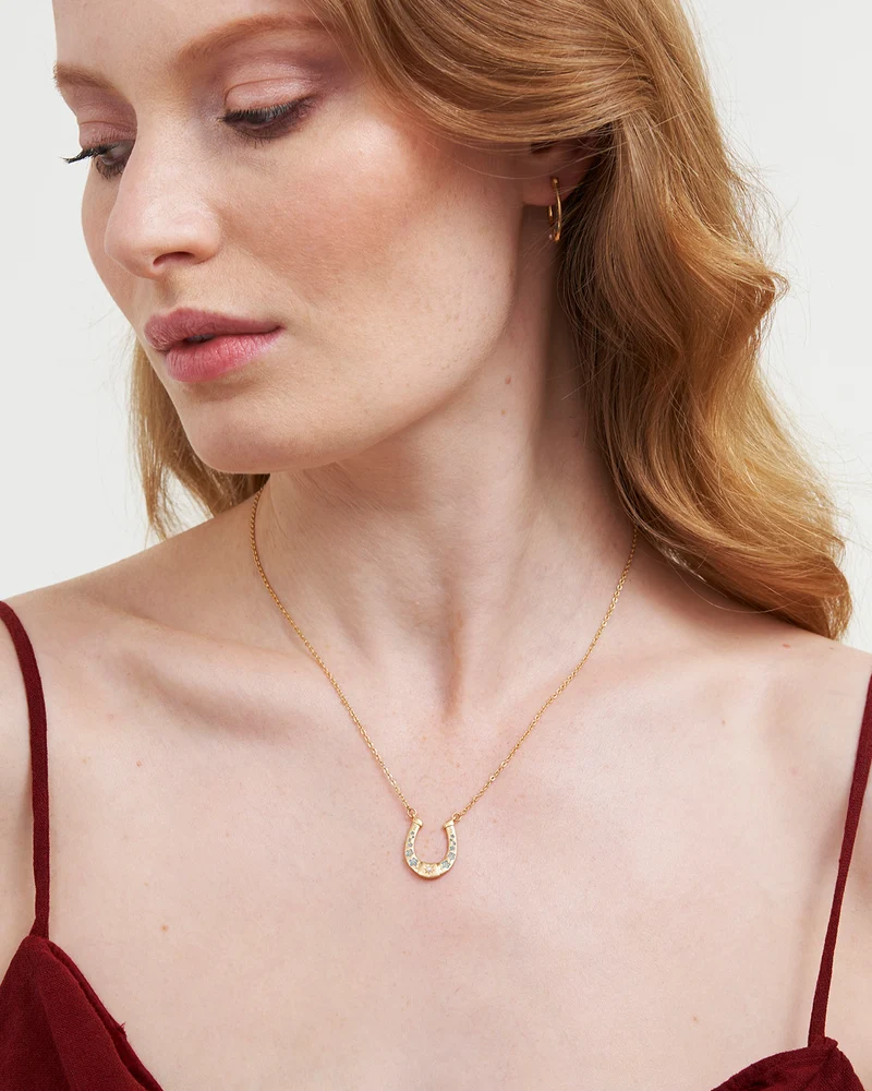 Gold Lucky in Love Necklace