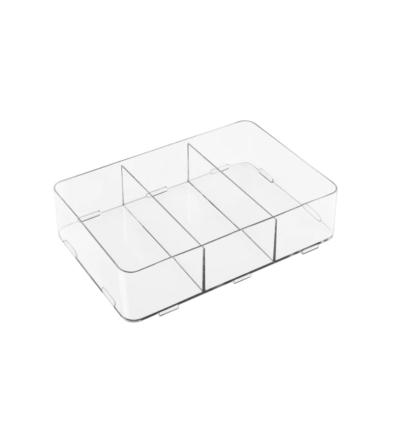 CLARITY Click-Organizer 3 Fächer - 30.5x21x7.6cm