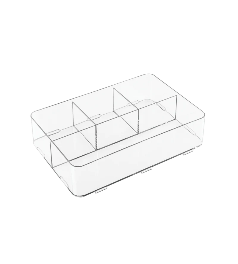 CLARITY Click-Organizer 4 Fächer - 30.5x21x7.6cm