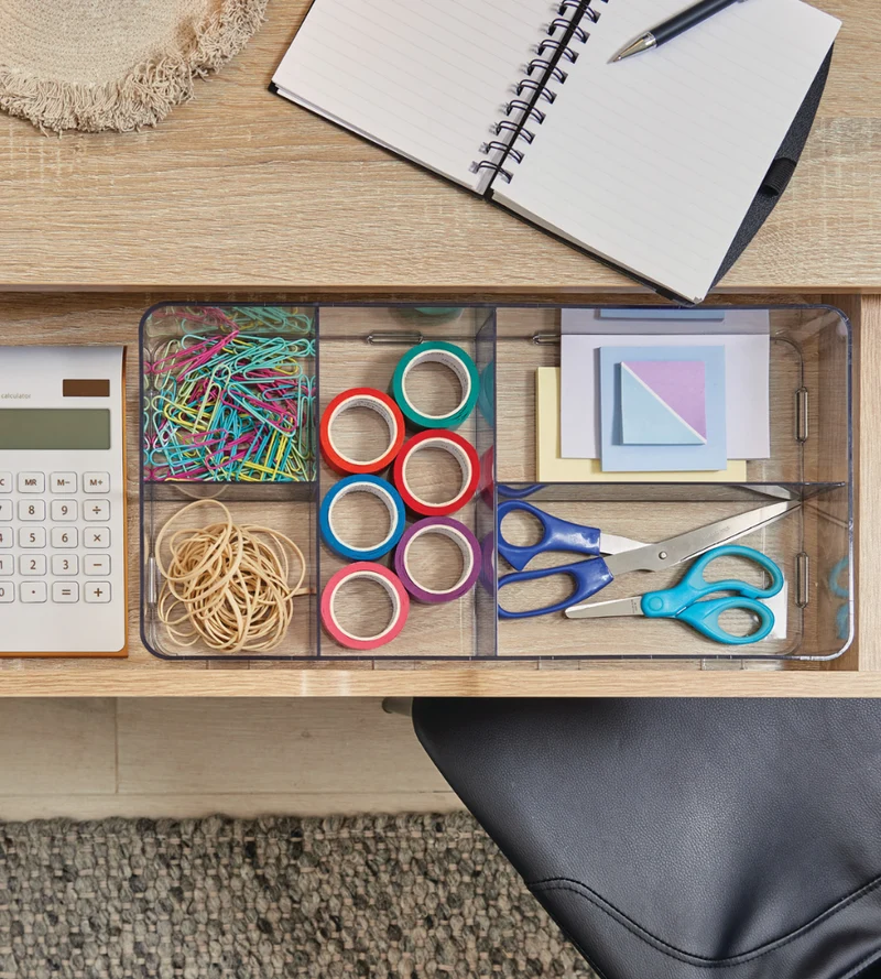 CLARITY Click-Organizer 5 Fächer - 40.6x20.3x7.6cm