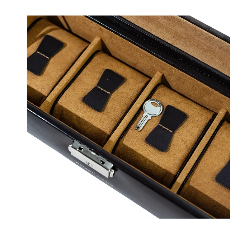 BOND Uhrenbox für 4 Uhren mit Glasdeckel