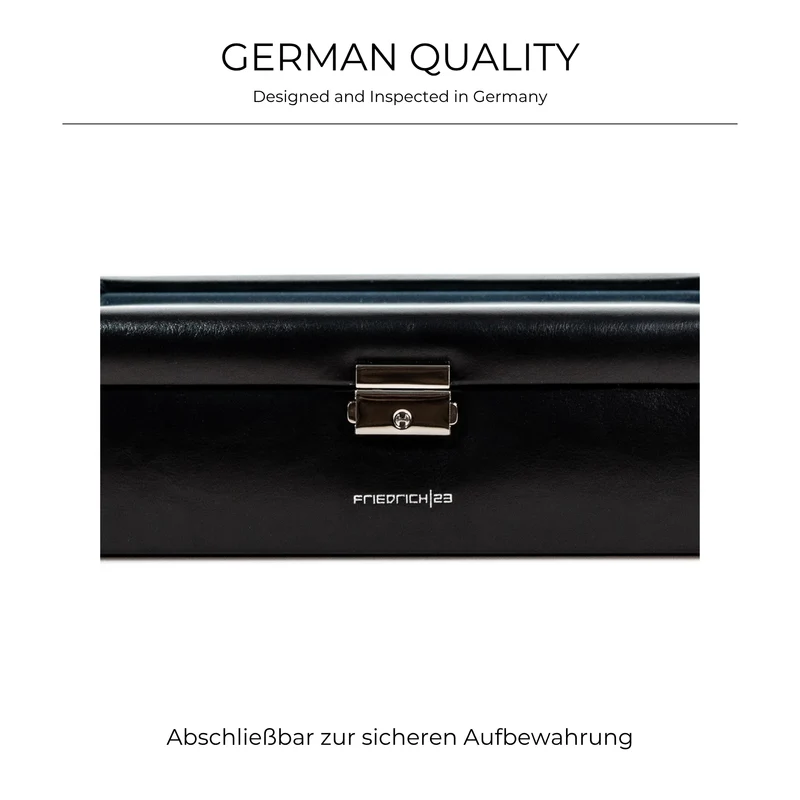 BOND Uhrenbox für 4 Uhren mit Glasdeckel