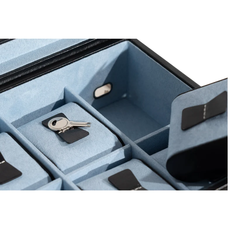 BOND Uhrenbox für 6 Uhren mit Glasdeckel