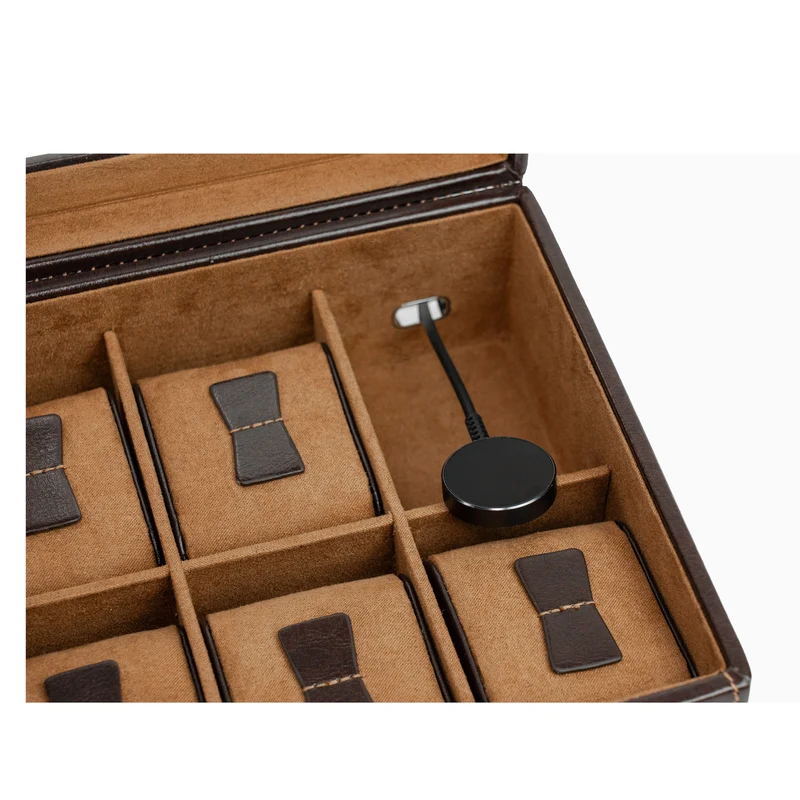 BOND Uhrenbox für 10 Uhren mit Glasdeckel