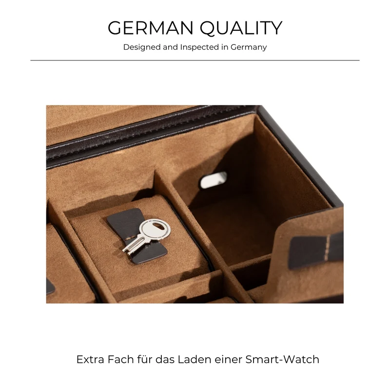 BOND Uhrenbox für 10 Uhren mit Glasdeckel